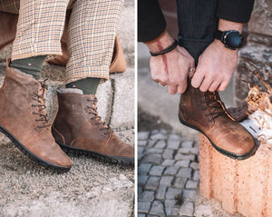 Péče o outdoorové barefoot boty z naolejované nebo voskované kůže.