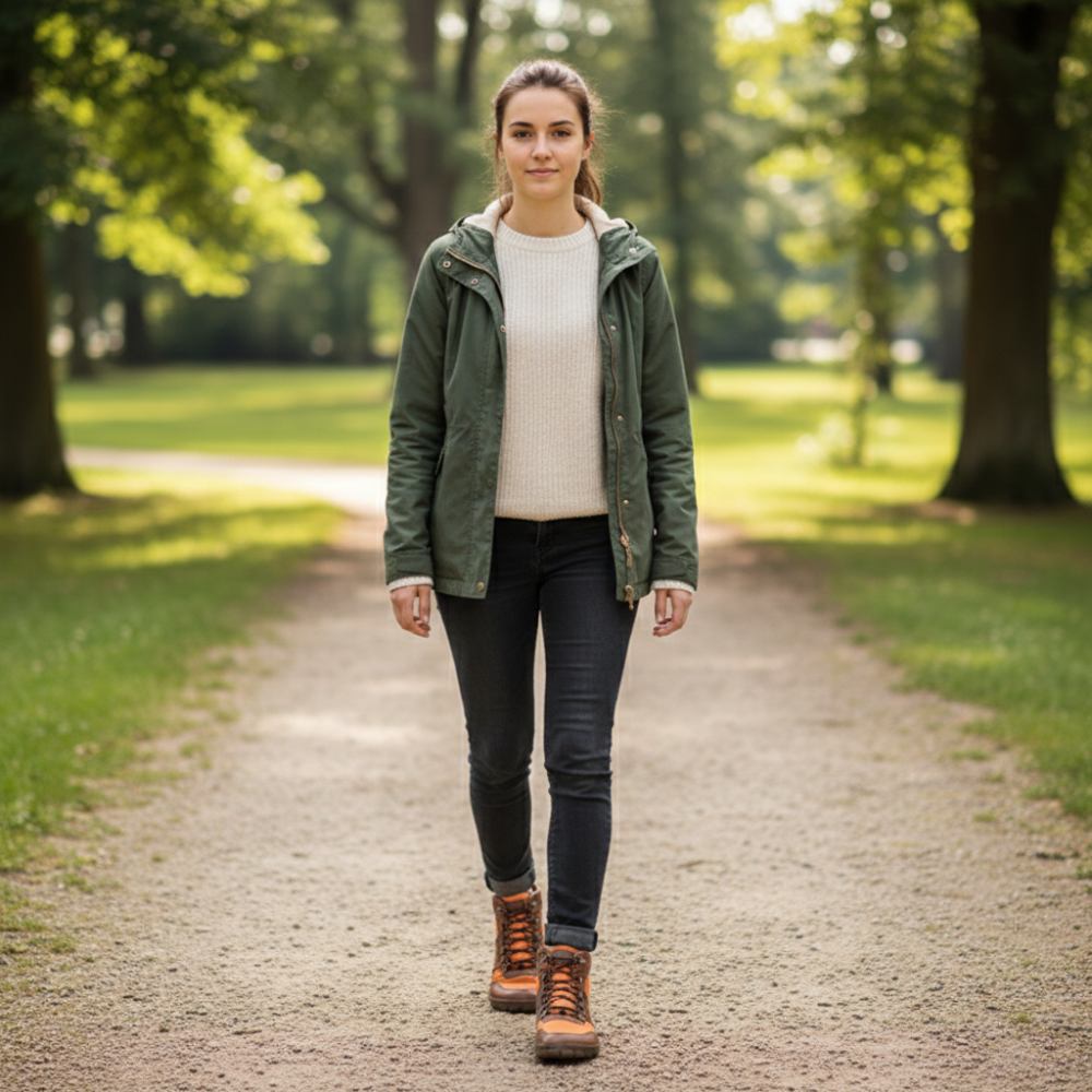 Hiqe Mid Vegan Orange Waterproof