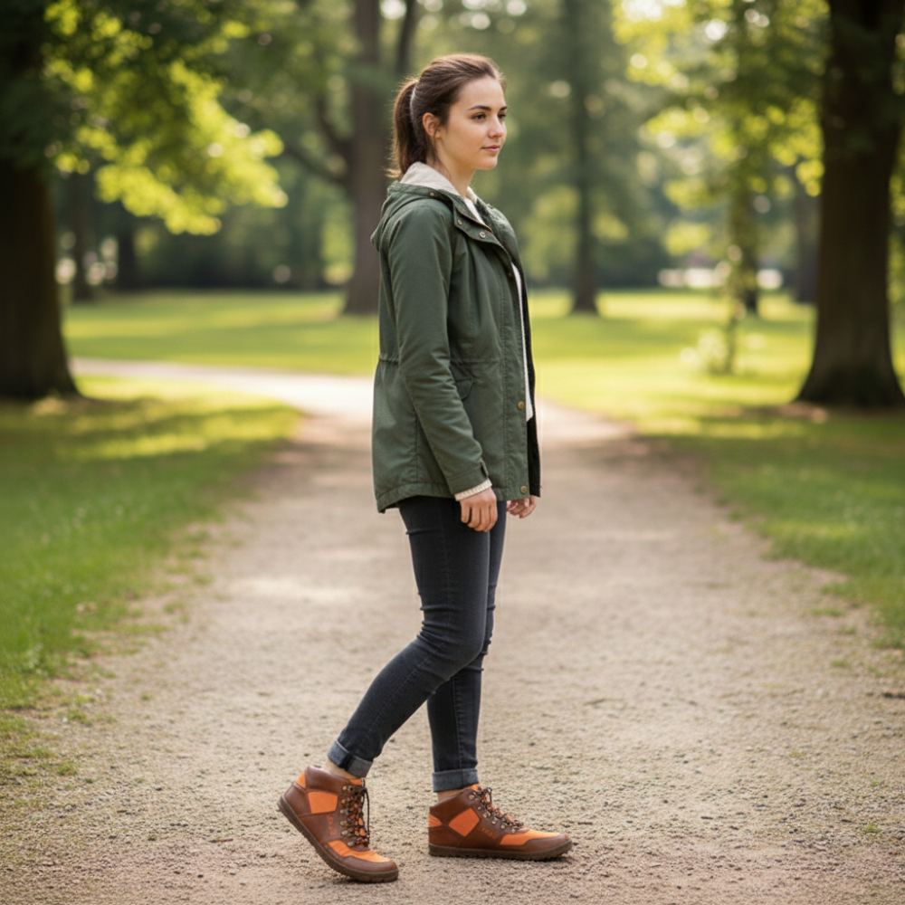 Hiqe Mid Vegan Orange Waterproof