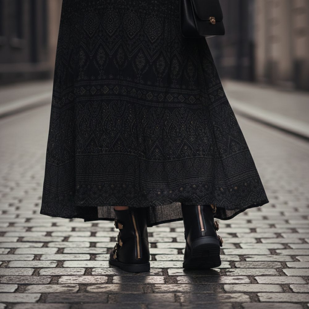 Qlance Black Gold Plain