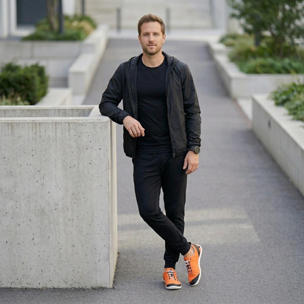 SQIM ORANGE BLACK